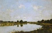 Eugene Boudin Deauville  O rio morto Sweden oil painting artist
